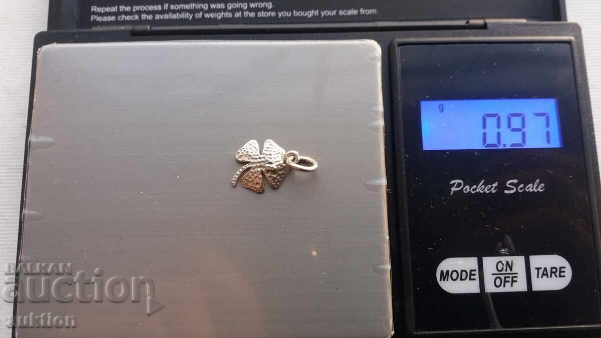 Ασημένιο Τριφύλλι - Μεταλλιόν - Κόσμημα - 6