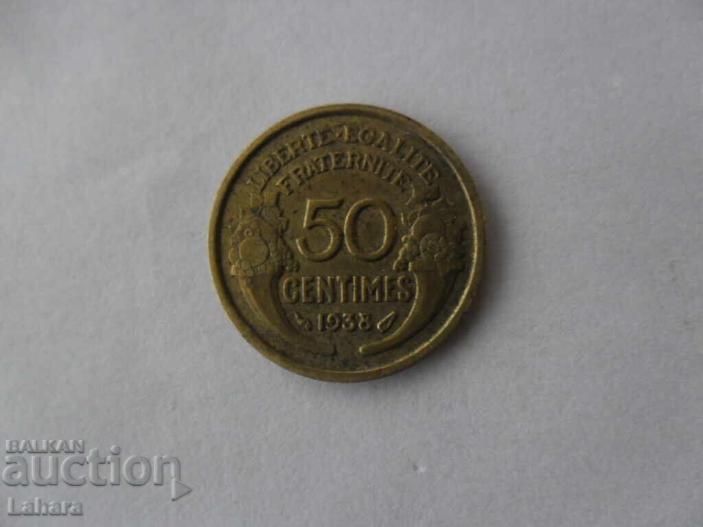 50 cenți 1938 Franța