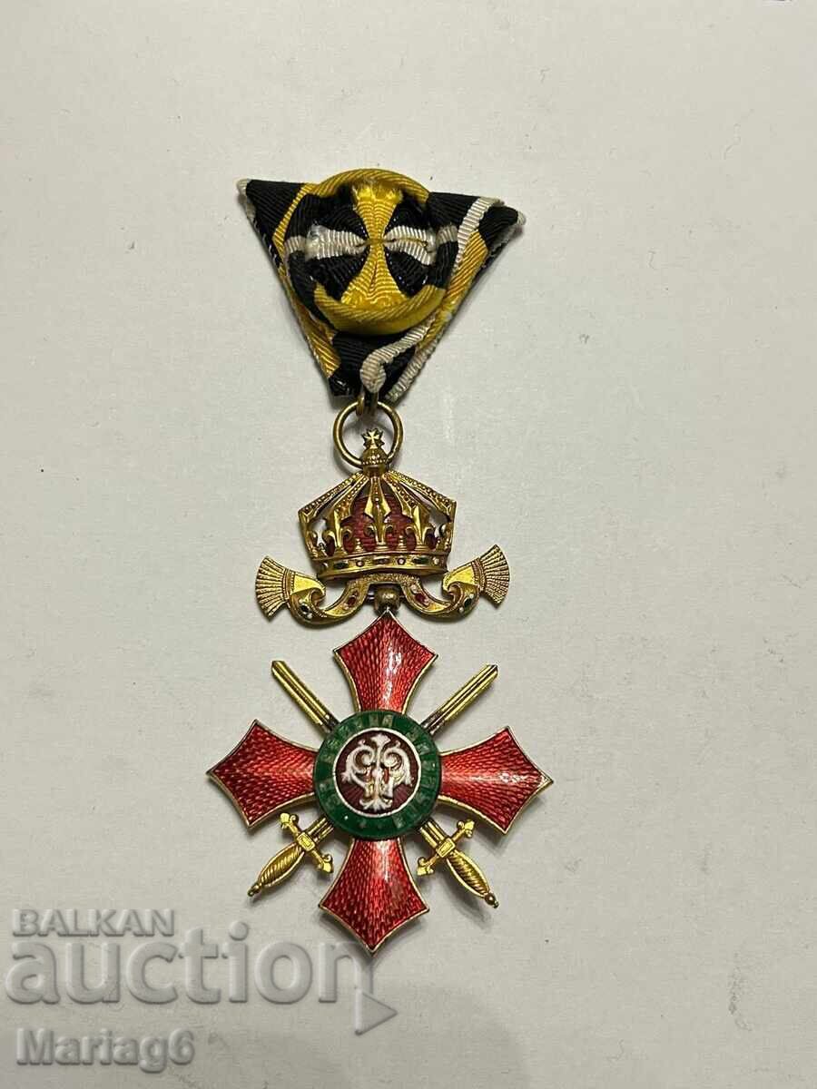 Орден за военна заслуга lV степен отличен без реставрация! Орден за военна заслуга lV степен отличен без реставрация!