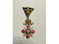 Орден за военна заслуга lV степен отличен без реставрация!