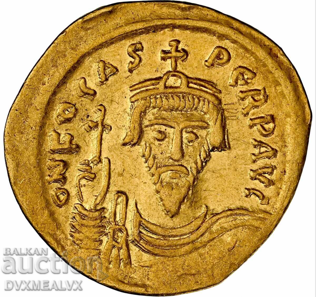 NGC-Ch VF Golden solidus of Phocas - READ THE DESCRIPTION!!!!!