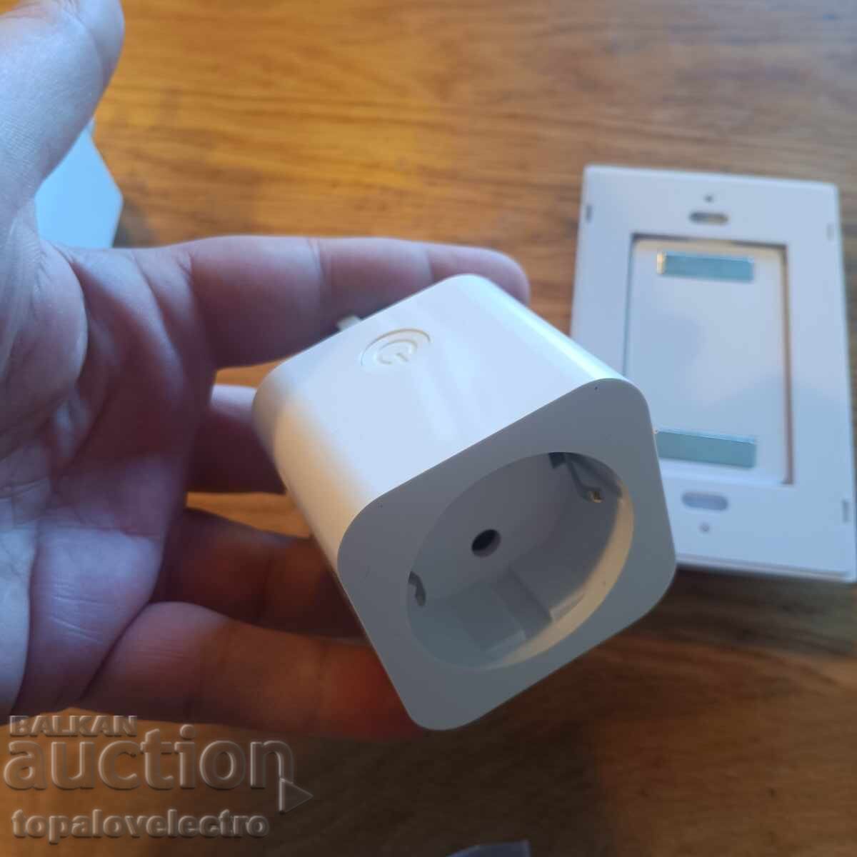 НОВИ! 2 броя Безжични контакти с дистанционно + стенен бутон - 6