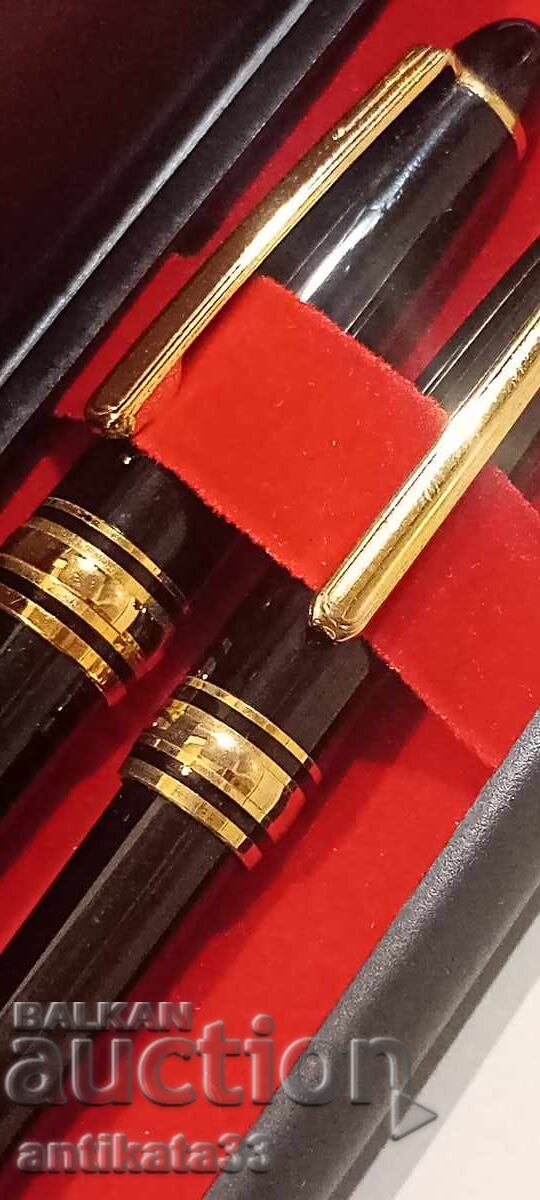 Stilou - pix cu placare cu aur - 7