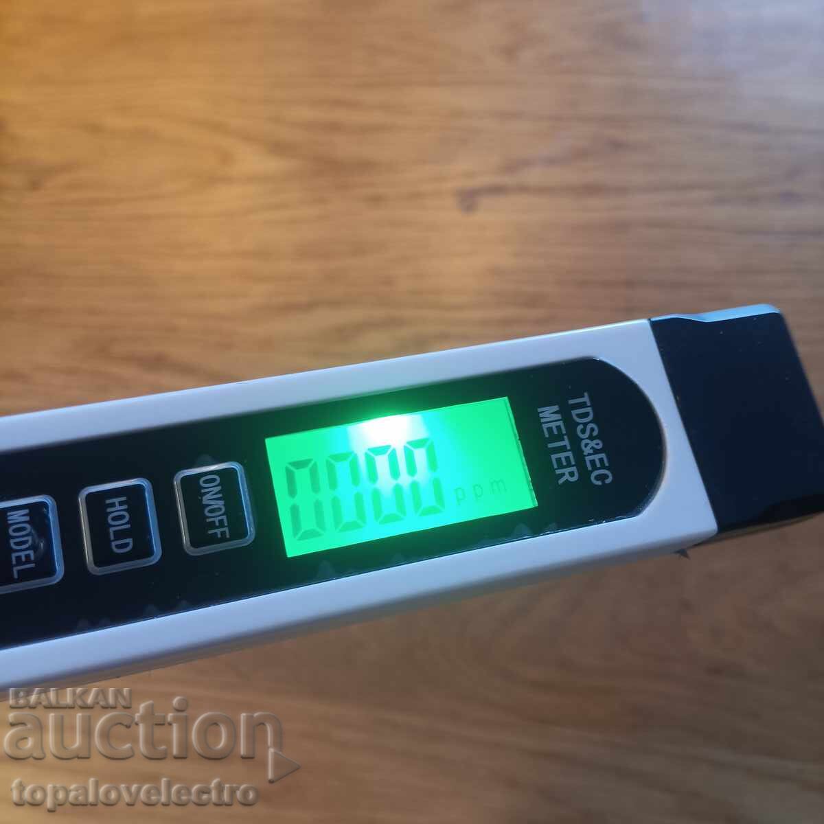 NOU! Tester digital pentru calitatea apei 3-în-1 cu ecran LCD - 7