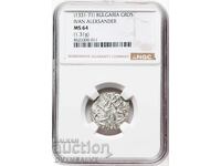 №4 NGC-MS64 Грош на Цар Йоан Александър - ЧЕТЕТЕ ОПИСАНИЕТО