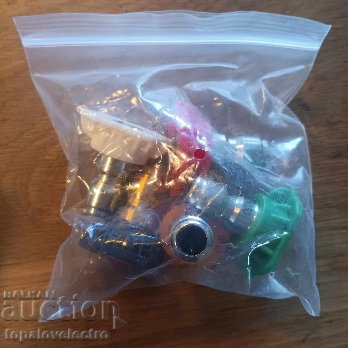 NOU! Conector dublu pentru spumă și duză pentru aparat de spălat cu presiune, 1/4" Qui - 5