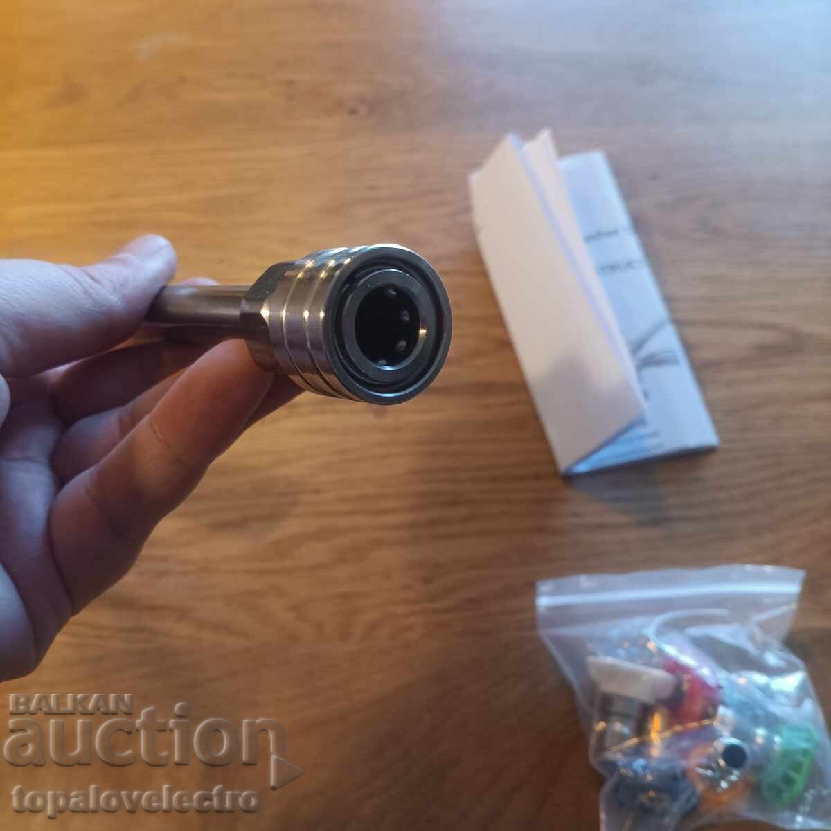 NOU! Conector dublu pentru spumă și duză pentru aparat de spălat cu presiune, 1/4" Qui - 7