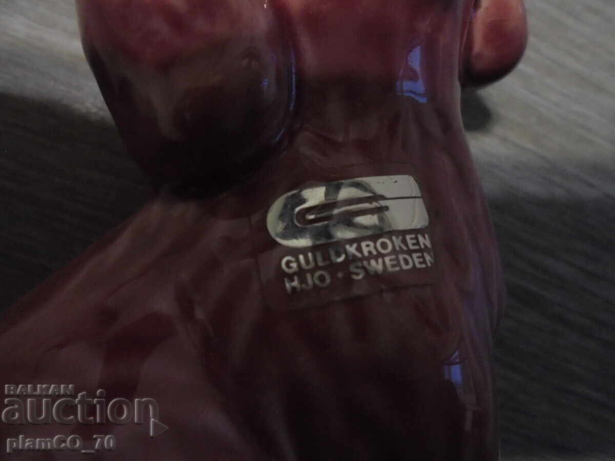 №*8434 Παλιό πορσελάνινο ειδώλιο – GULDKROKEN HJO, Σουηδία - 6