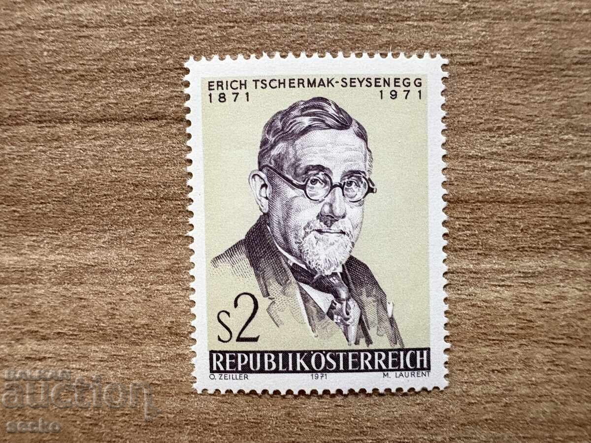 Austria - 100 g. de la nașterea dr. Erich Tschermak (1971) MNH