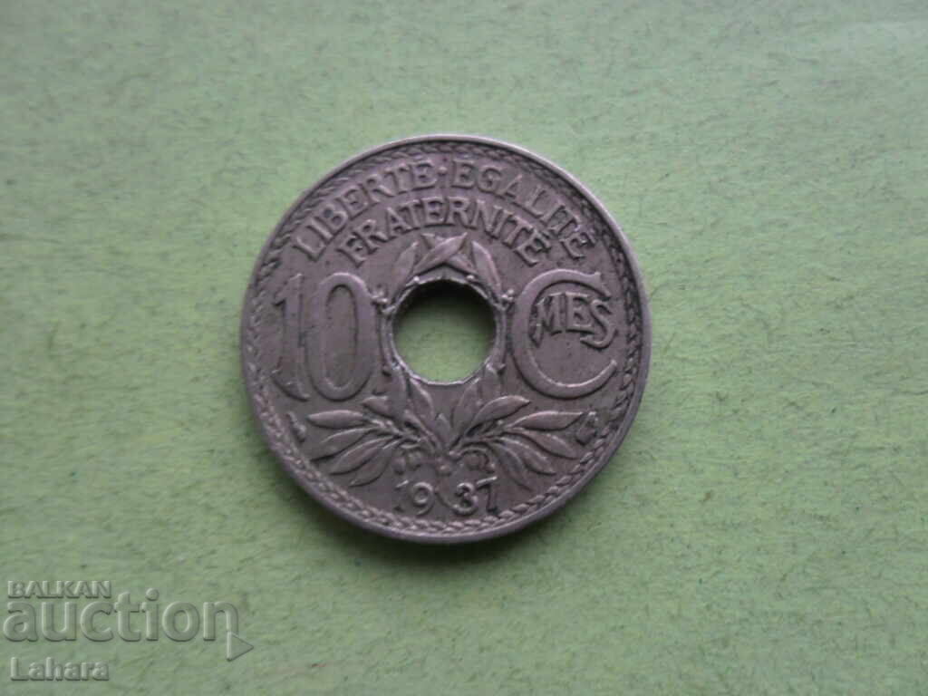 10 λεπτά 1937 Γαλλία