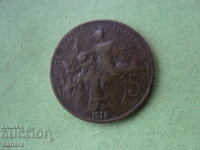 5 λεπτά 1913 Γαλλία