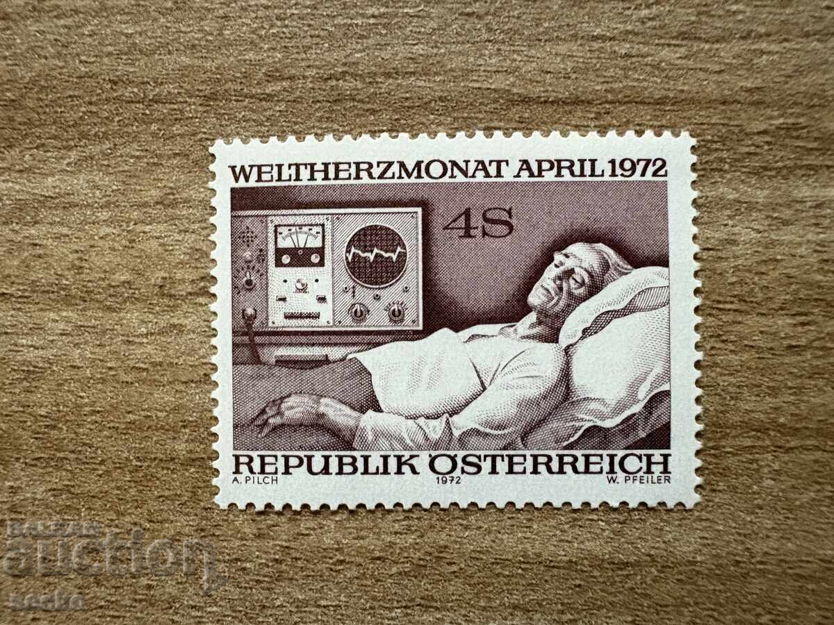 Австрия - Световен месец на сърцето (1972) MNH