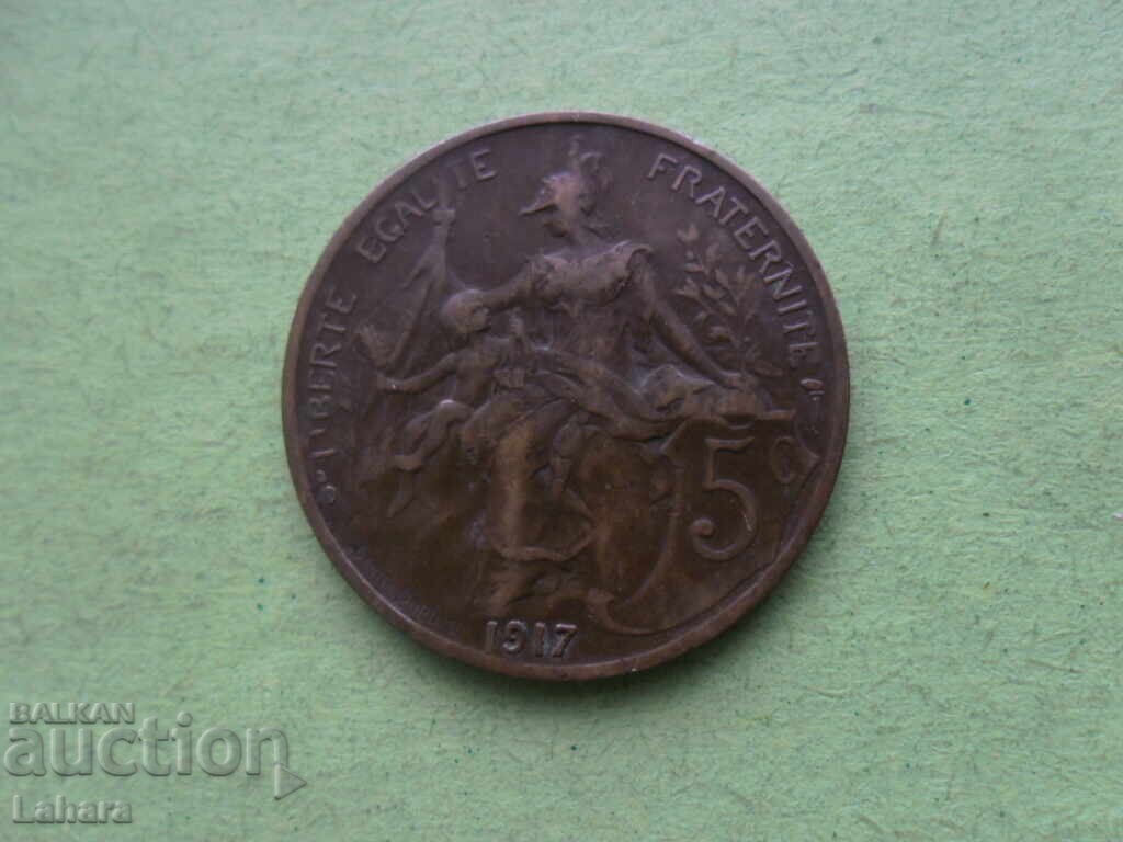 5 cenți 1917 Franța cu preț € 3.00 | 5.87 BGN