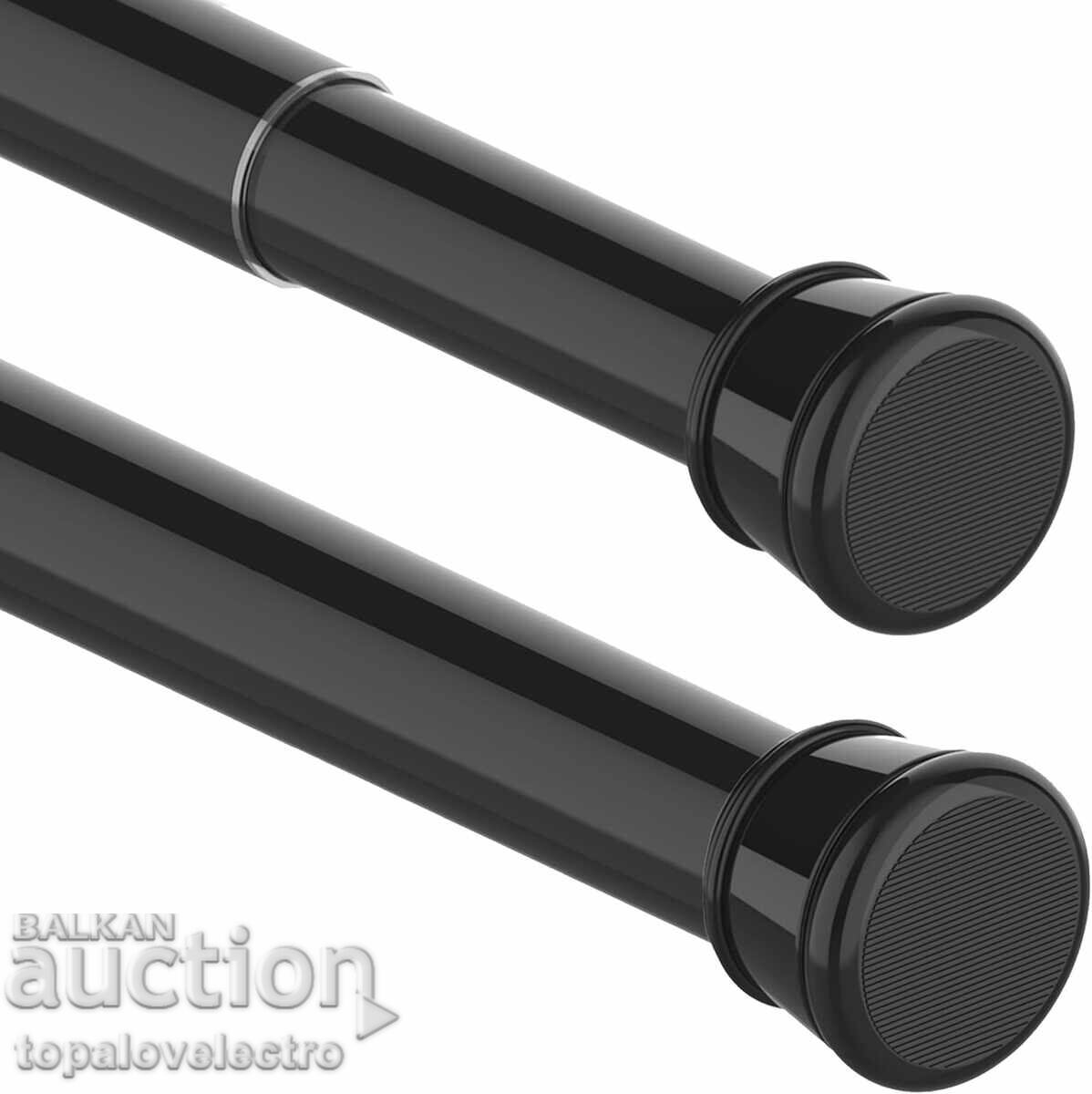 Cornișă telescopică pentru baie și perdele fără găurire, 73–175 cm