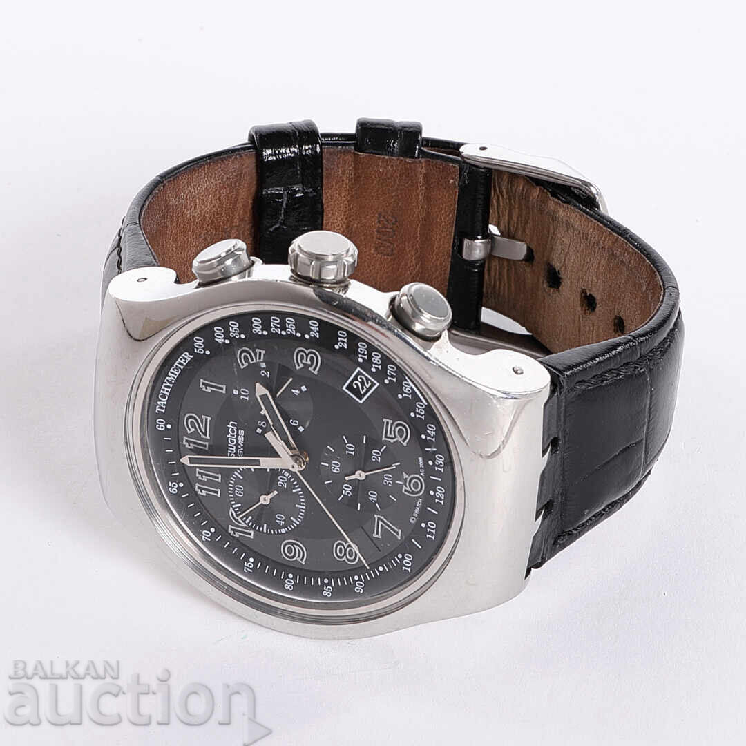 Доставка на Swatch Tachymeter стилен мъжки часовник произведен Швейцария