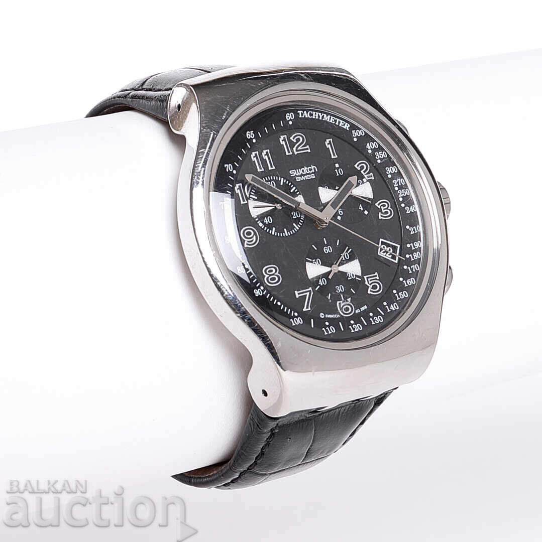 Swatch Tachymeter стилен мъжки часовник произведен Швейцария