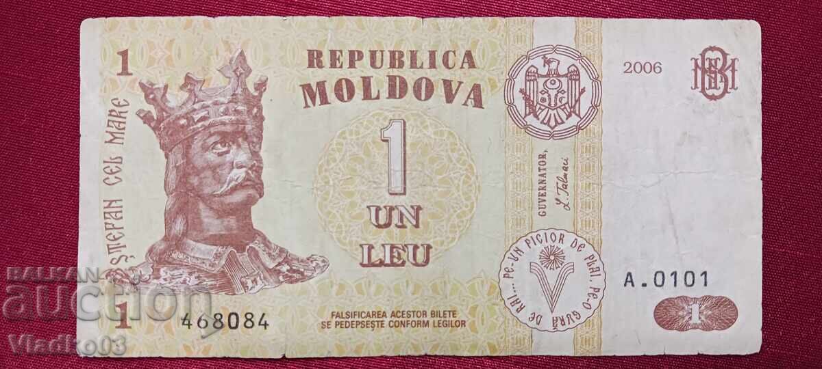 Молдова 1 лея 2006