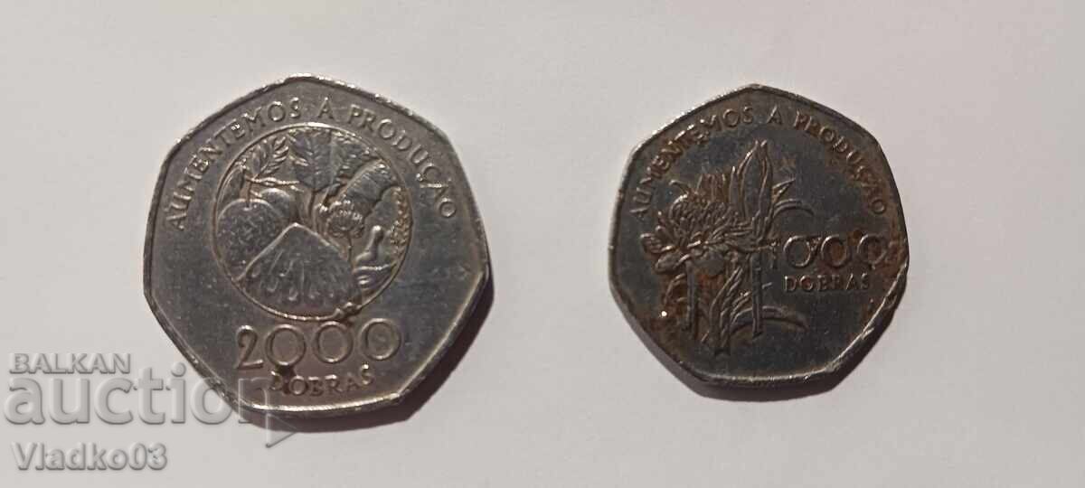 Сао Томе и Принсипи - лот 1000 и 2000 добра 1997