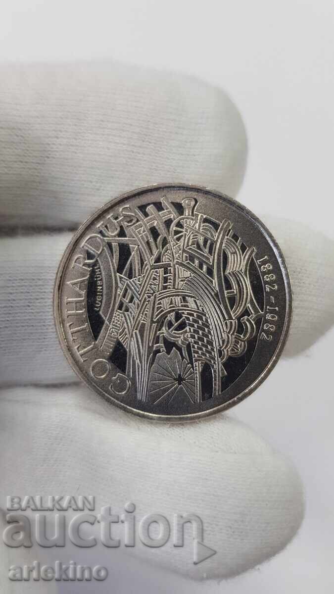 Collectible coin 5 francs Switzerland 1982 PROOF SWISS - 5