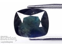 Синьо-зелен сапфир от Австралия - нагряван 1.90ct, cushion ш
