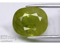 Зелен сапфир 5.22ct cushion шлифовка 10.3x8.7mm