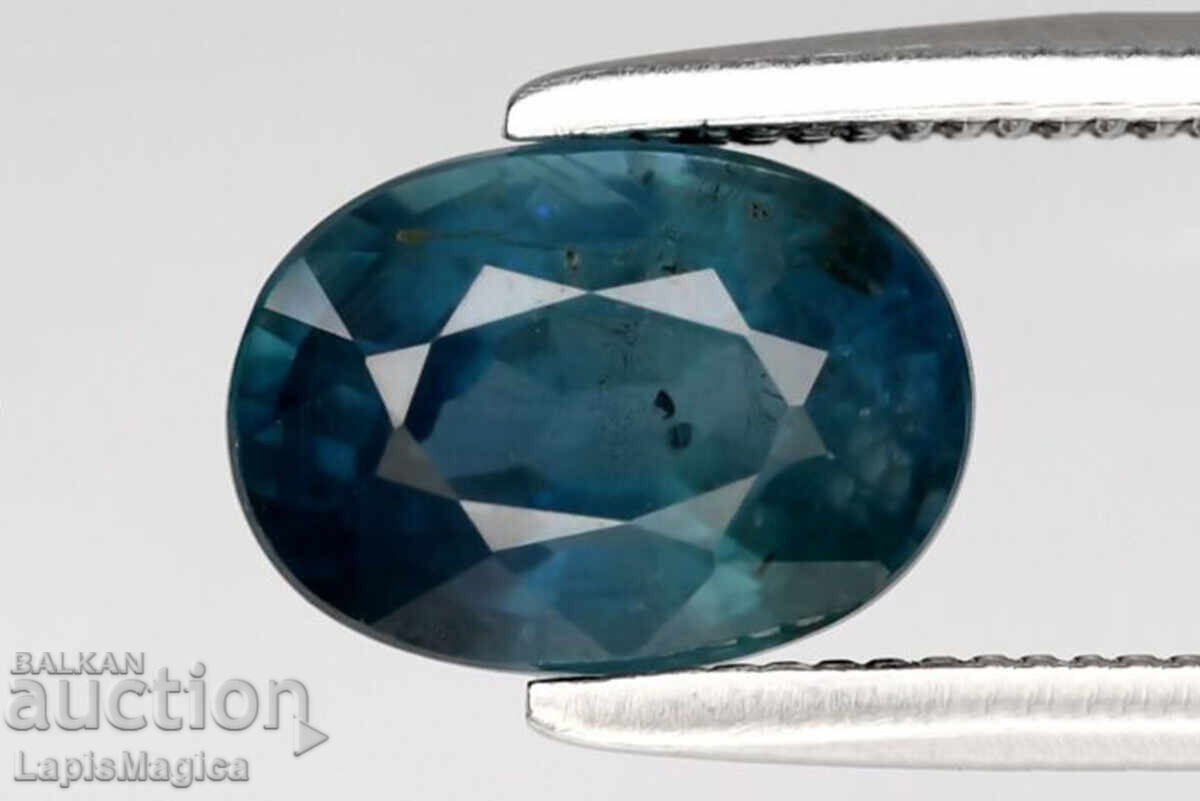 Син сапфир - нагряван 1.41ct овална шлифовка 7.2x5.2mm