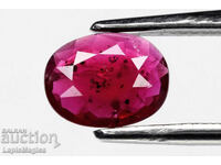 Розов сапфир нагряван 0.43ct овална шлифовка 6x4.7mm