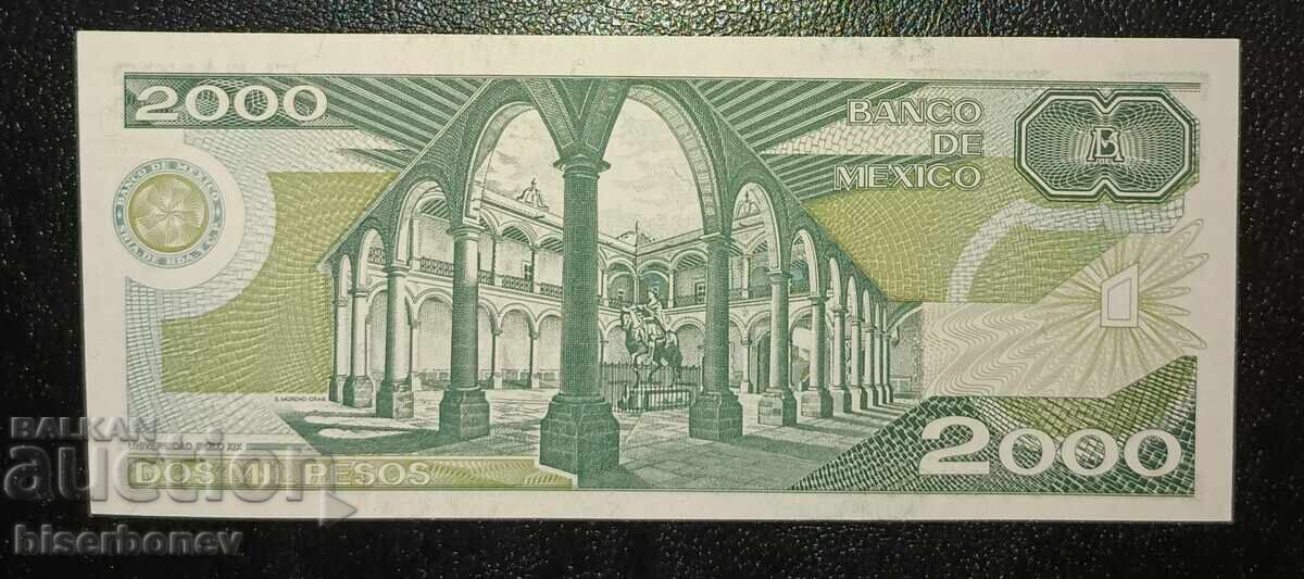 Μεξικό, Μεξικό, 2000 πέσος 1985, UNC-1 με τιμή € 6.20 | 12.13 BGN