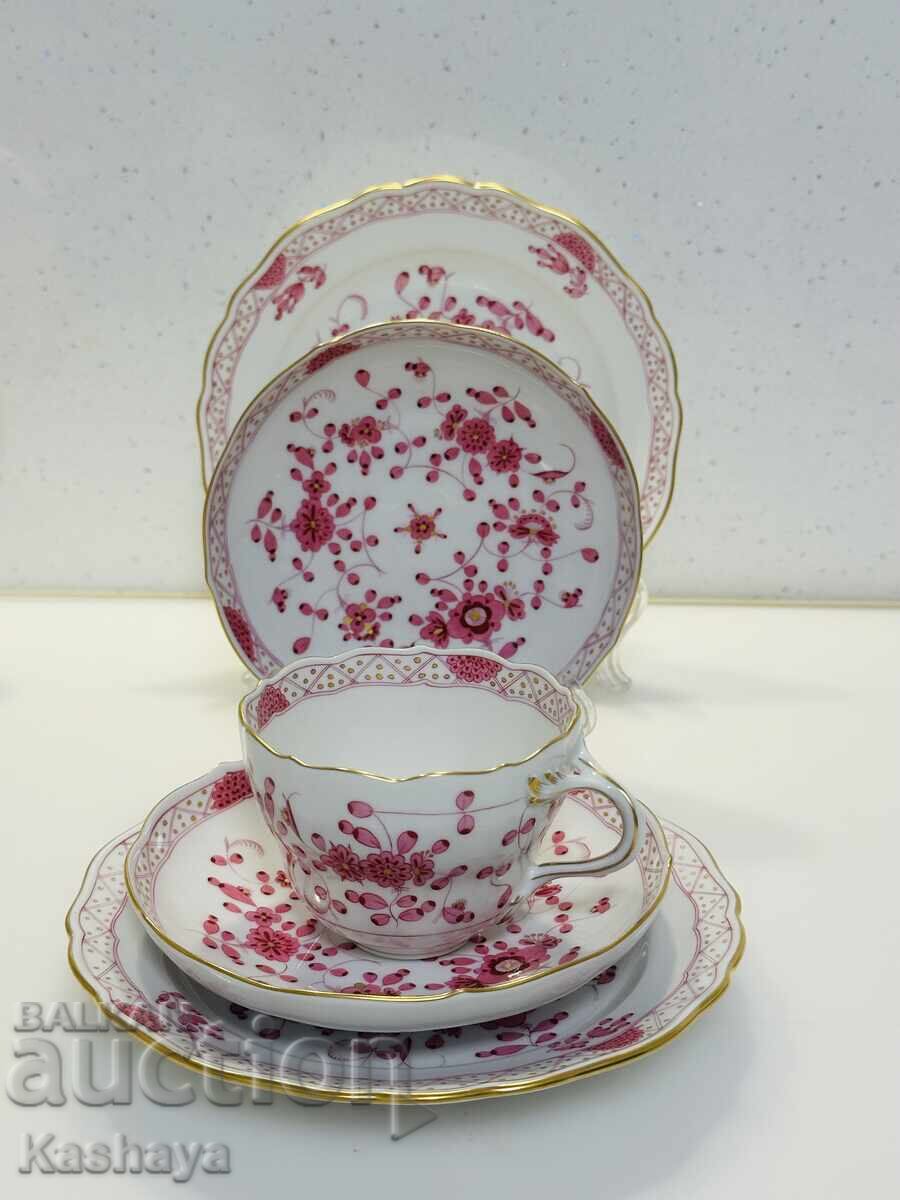 Licitație Meissen Flori Indiene Purpurii