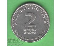 (¯`'•.¸   2 нови шекела 2011 ИЗРАЕЛ   aUNC   ¸.•'´¯)