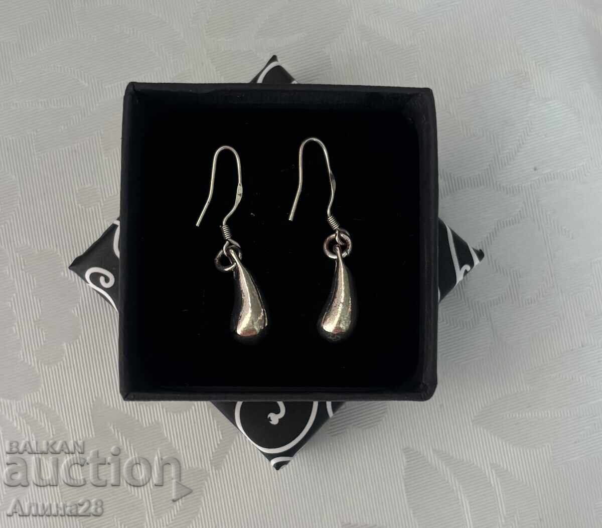 Сребърни обеци ,печат 925