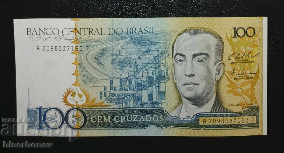 Βραζιλία, 100 κρουζάδος 1987, UNC