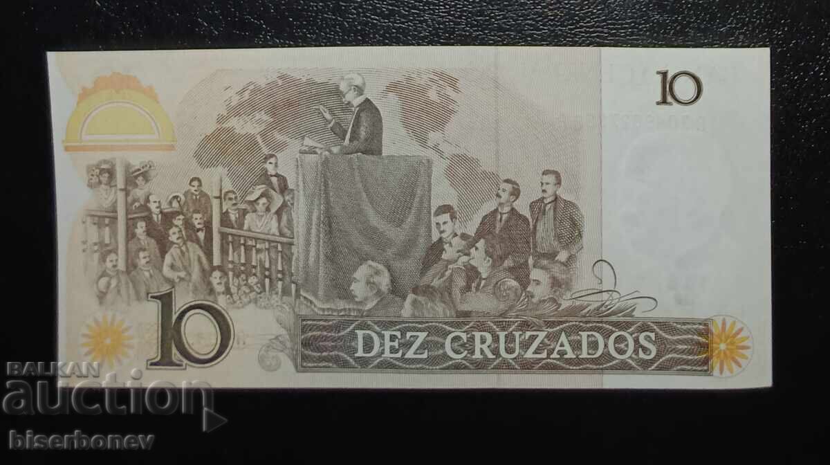 Brazilia, Braziliya, 10 cruzaados 1986, UNC cu preț € 3.00 | 5.87 BGN