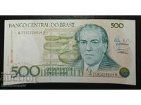 Brazil , Бразилия, 500 крузадос 1988 г, UNC