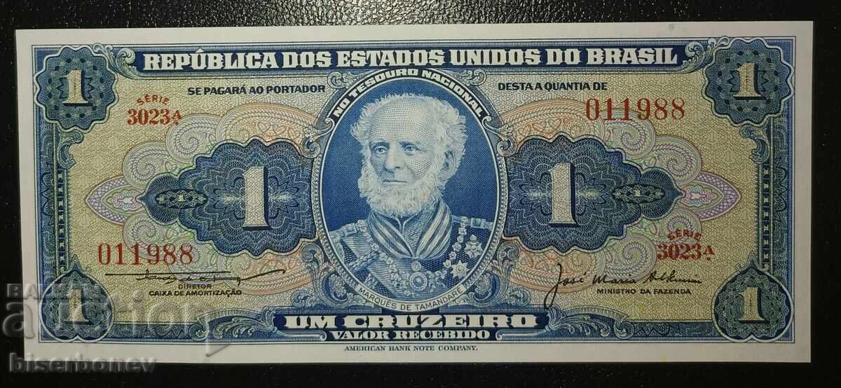Brazilia, 1 Cruzeiro 1958, UNC