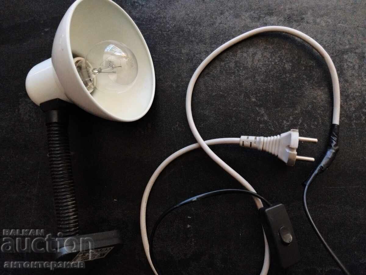 Настолна лампа с щипка и гъвкаво рамо - 5