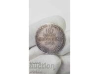 Rare Silver Coin 16 Groschen 1830 Germany