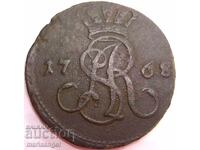 1 grosz 1768 Polonia Cracovia Poniatowski - rar!