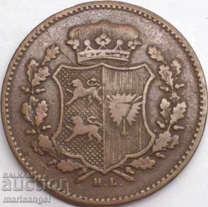 1 dreiling 1850 Schleswig-Holstein Germania 4,7g Christian VII