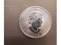 1oz ασημένιο φύλλο σφενδάμου 2022