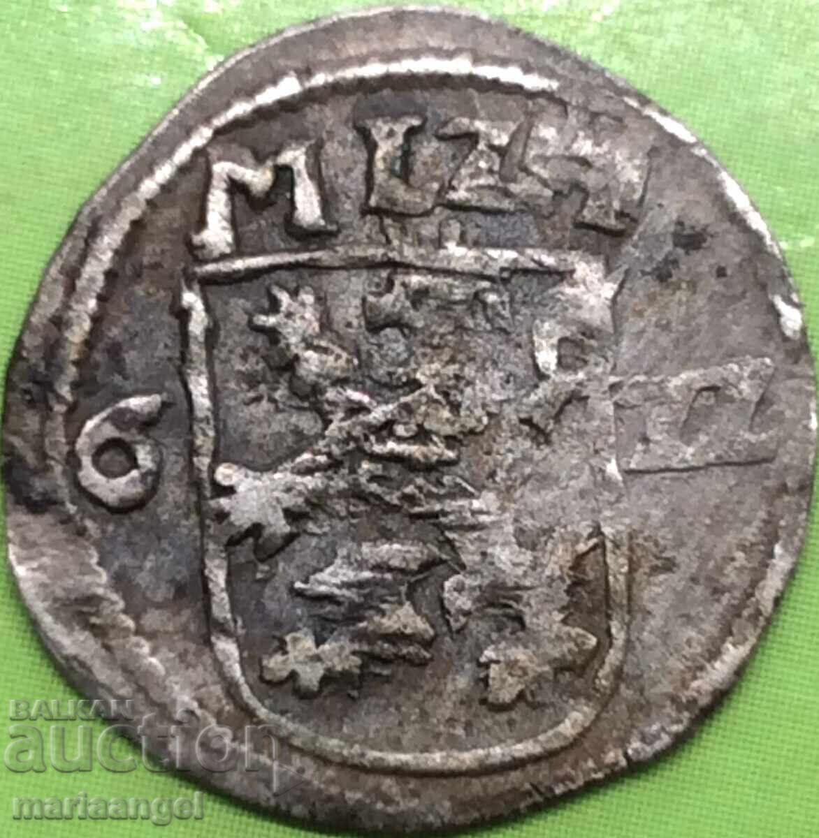 4 kheleri Hesse-Kassel 1622 Germania Moritz argint - RARE !!! - 6
