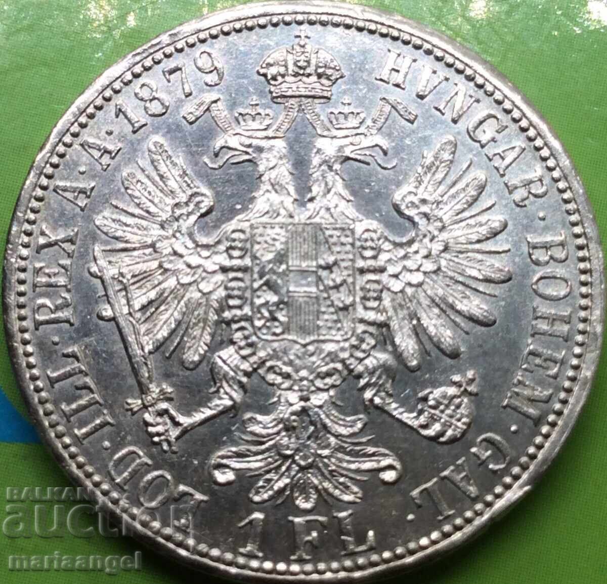 Αυστρία 1 florin 1879 Πατίνα ασήμι