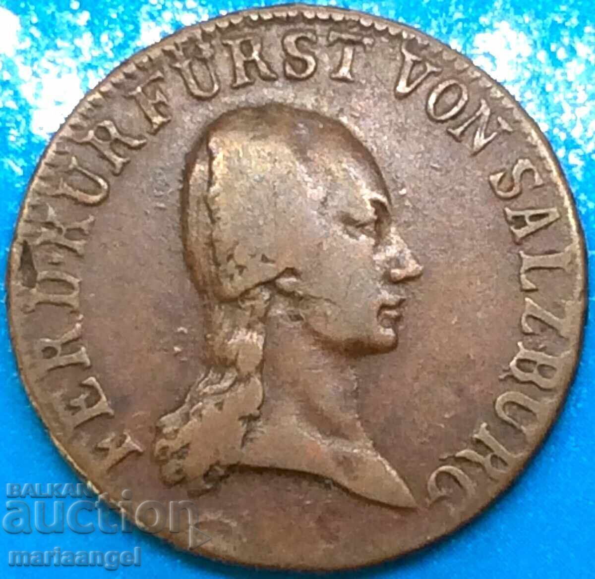 1 κρόιτσερ 1805 Αυστρία Σάλτσμπουργκ 1 κρόιτσερ 1805 Αυστρία Σάλτσμπουργκ