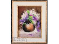 Lilac, pastel painting, original