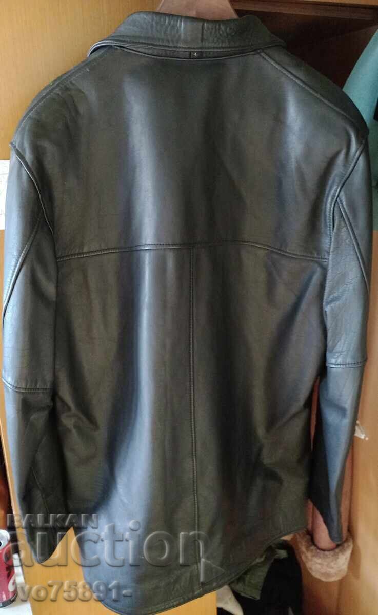 Πωλείται ανδρικό δερμάτινο μπουφάν από φυσικό δέρμα μοσχαριού Modigliano (It)