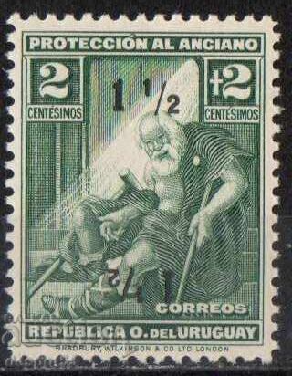 1932 Ουρουγουάη. Ταμείο για ηλικιωμένους και άτομα με αναπηρία. Υπερτυπωμένο από το 1930