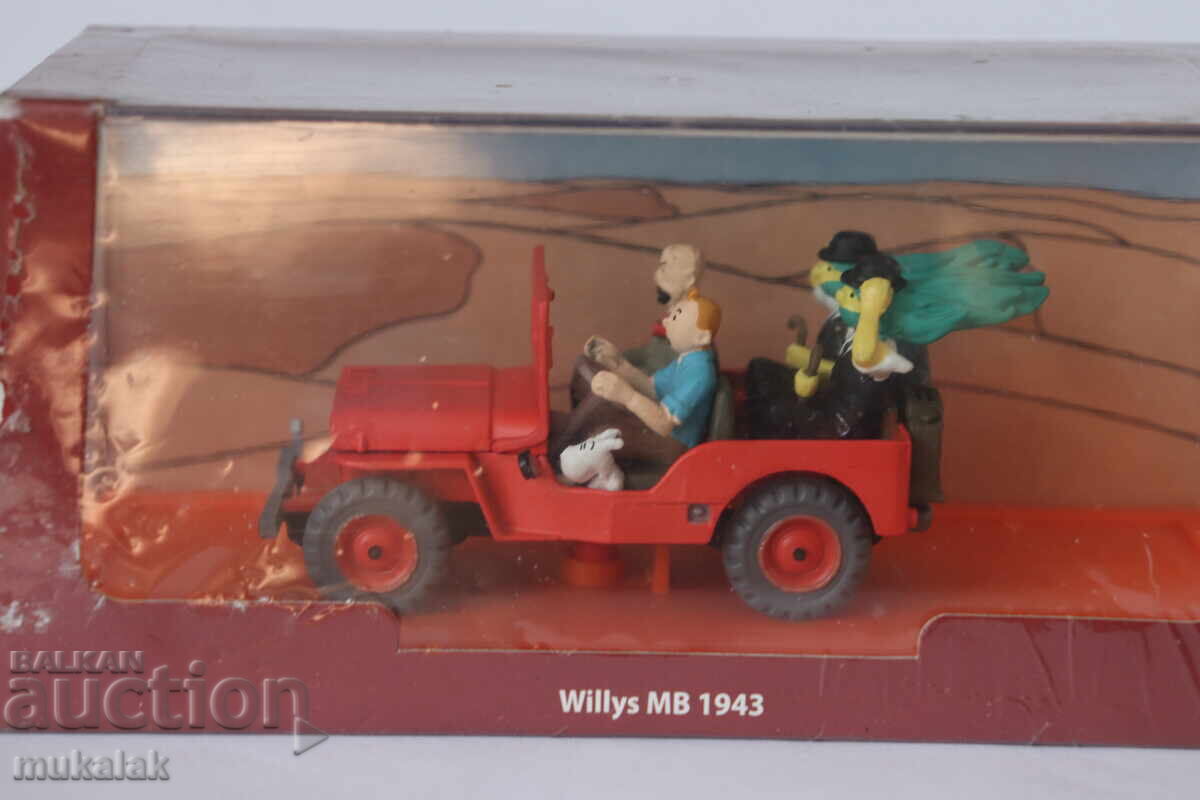 1:43?? TINTIN WILLYS MB1943 MAȘINĂ DE JUCĂRIE MODEL cu preț € 10.00 | 19.56 BGN