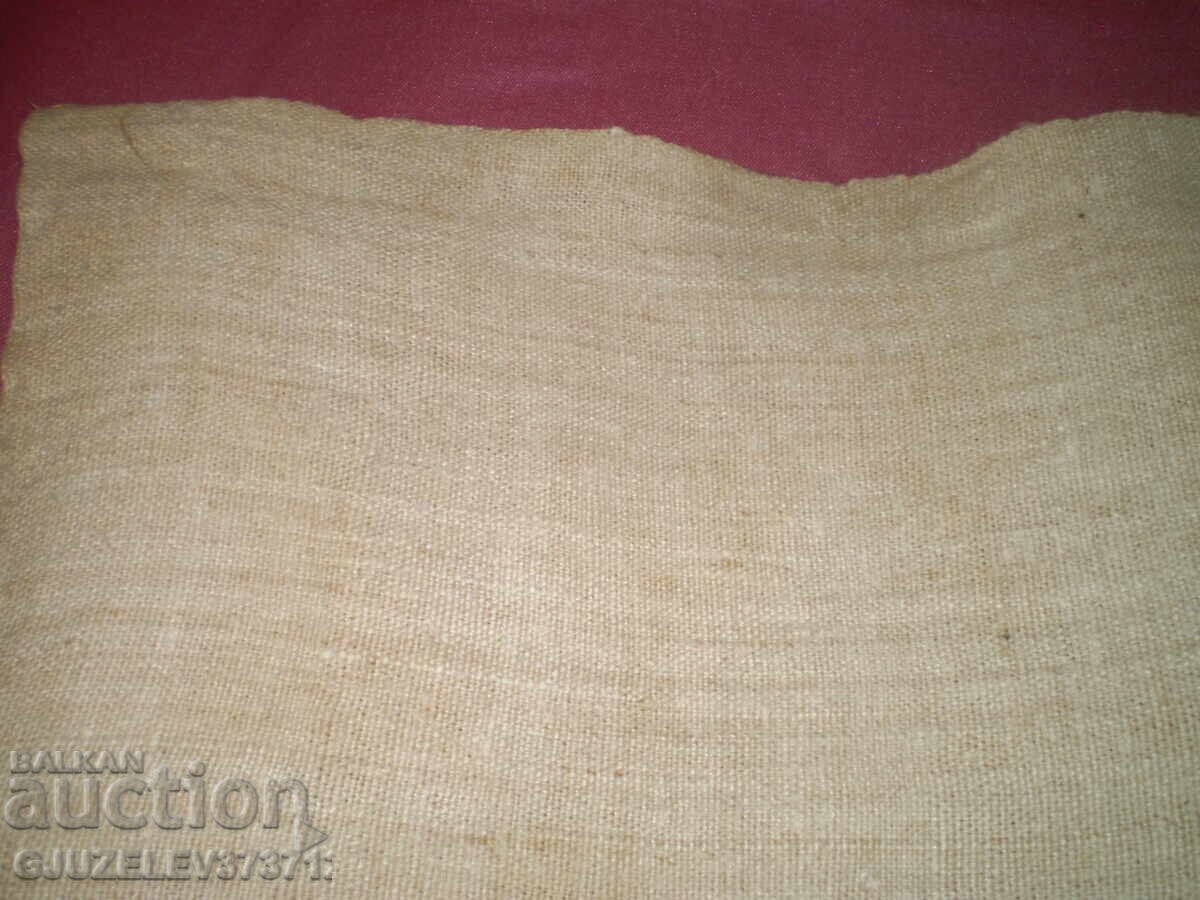 Perdea retro brodată manual, broderie roșie - 5