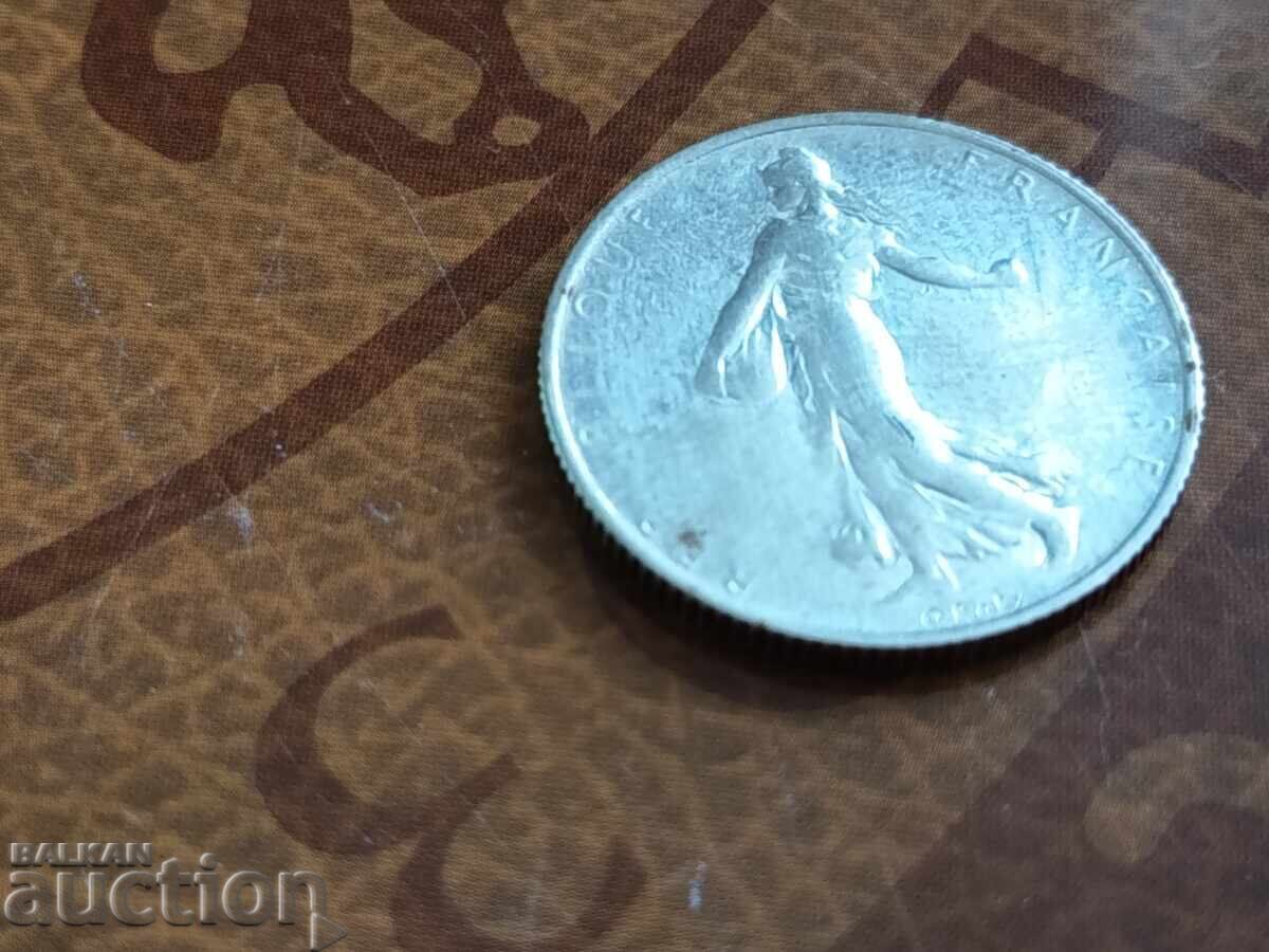 Παράδοση Γαλλία ασημένιο νόμισμα 2 φράγκα 1914