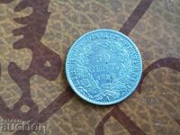 France Silver Coin 50 Centimes from 1888